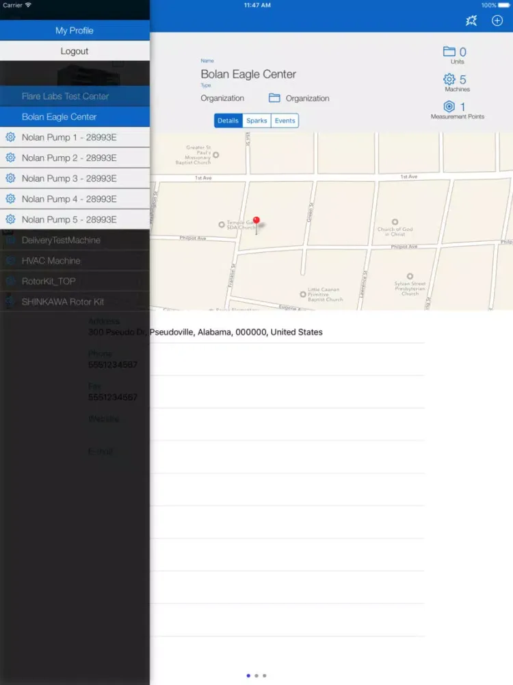 Tangkapan skrin Machine Dossier iPad 