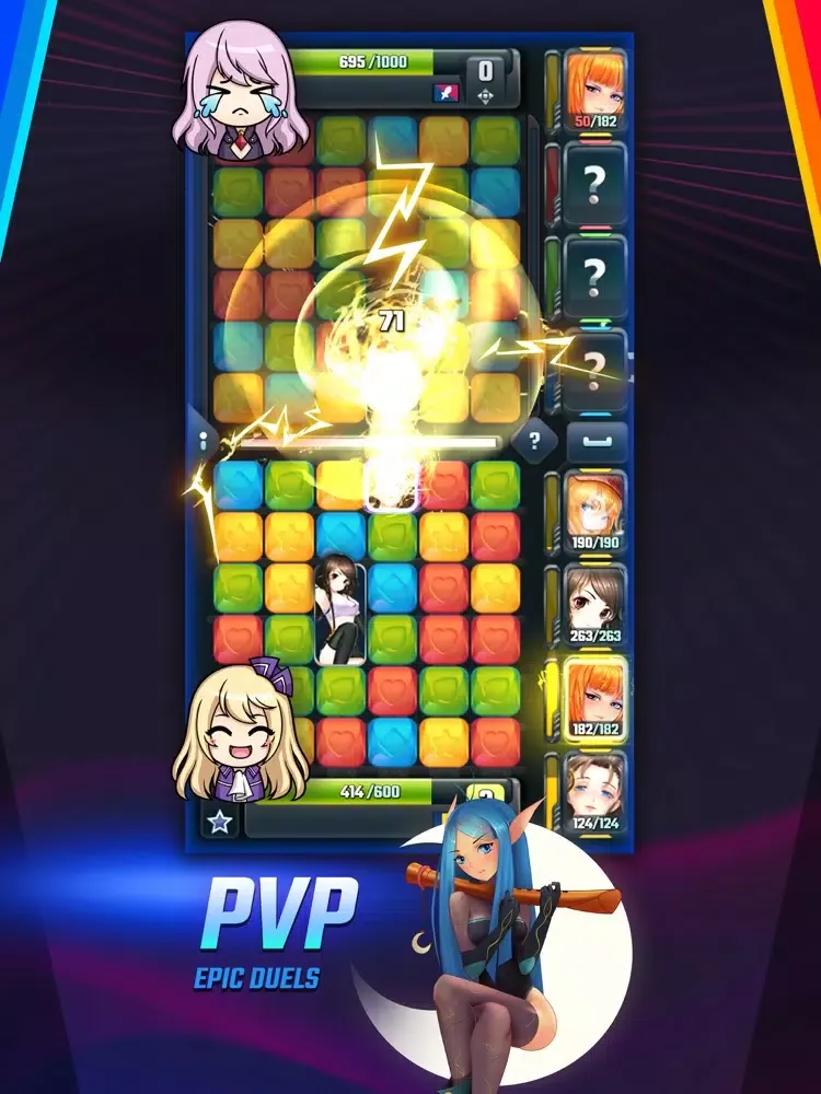 Ảnh chụp màn hình của Girls Galaxy: Puzzle Arena iPad 