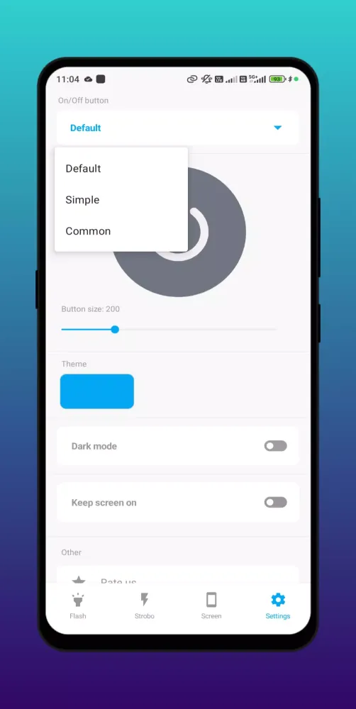 Screenshot di Flash light front & rear