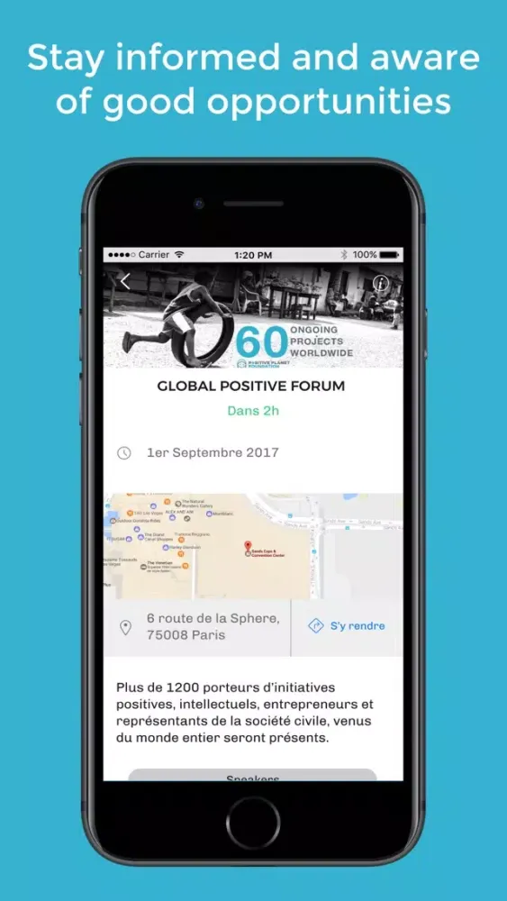 ภาพหน้าจอของ Global Positive