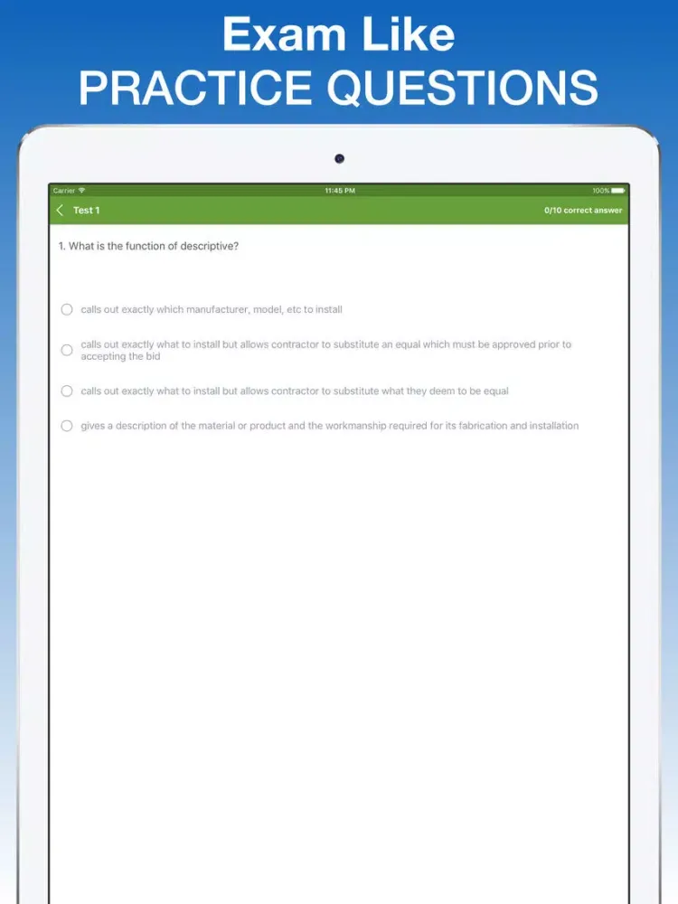 ARE PDD 5.0 NCARB Exam Prep 2017 Version iPad  스크린샷