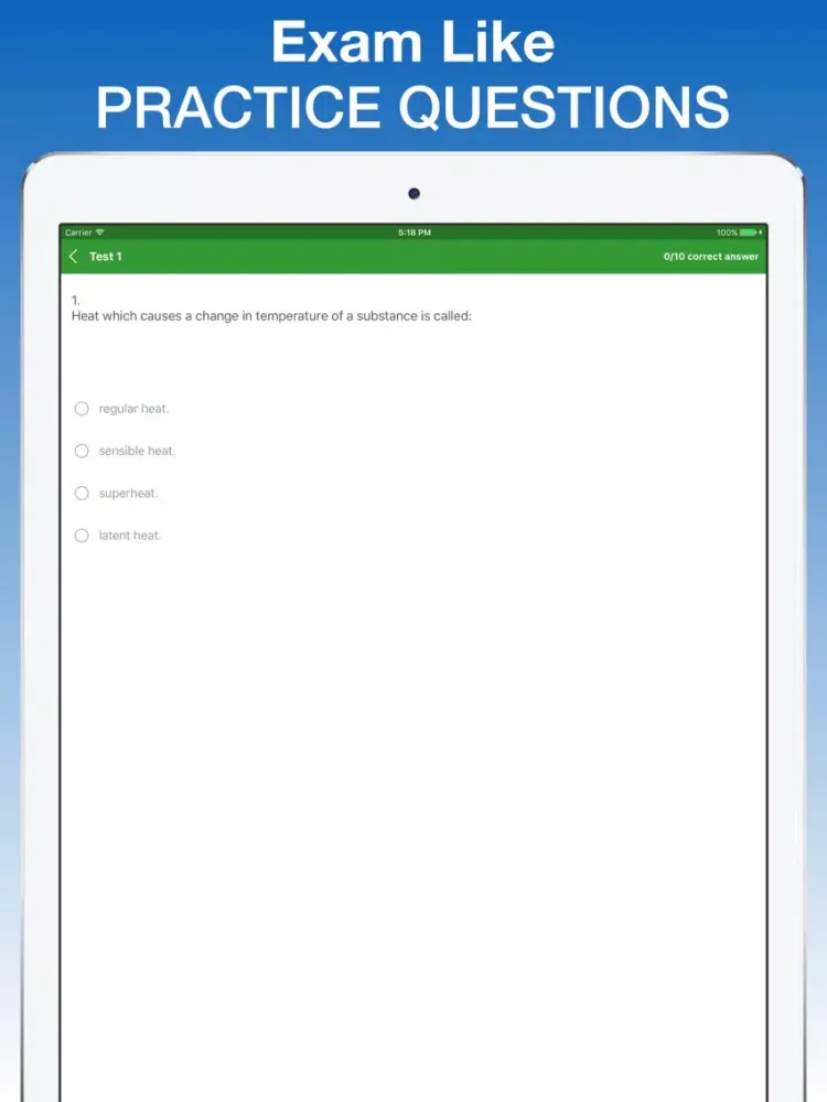 HVAC Test Prep by TruePrep.net iPad  スクリーンショット