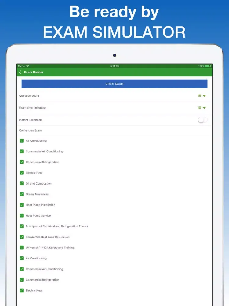 HVAC Test Prep by TruePrep.net iPad  スクリーンショット