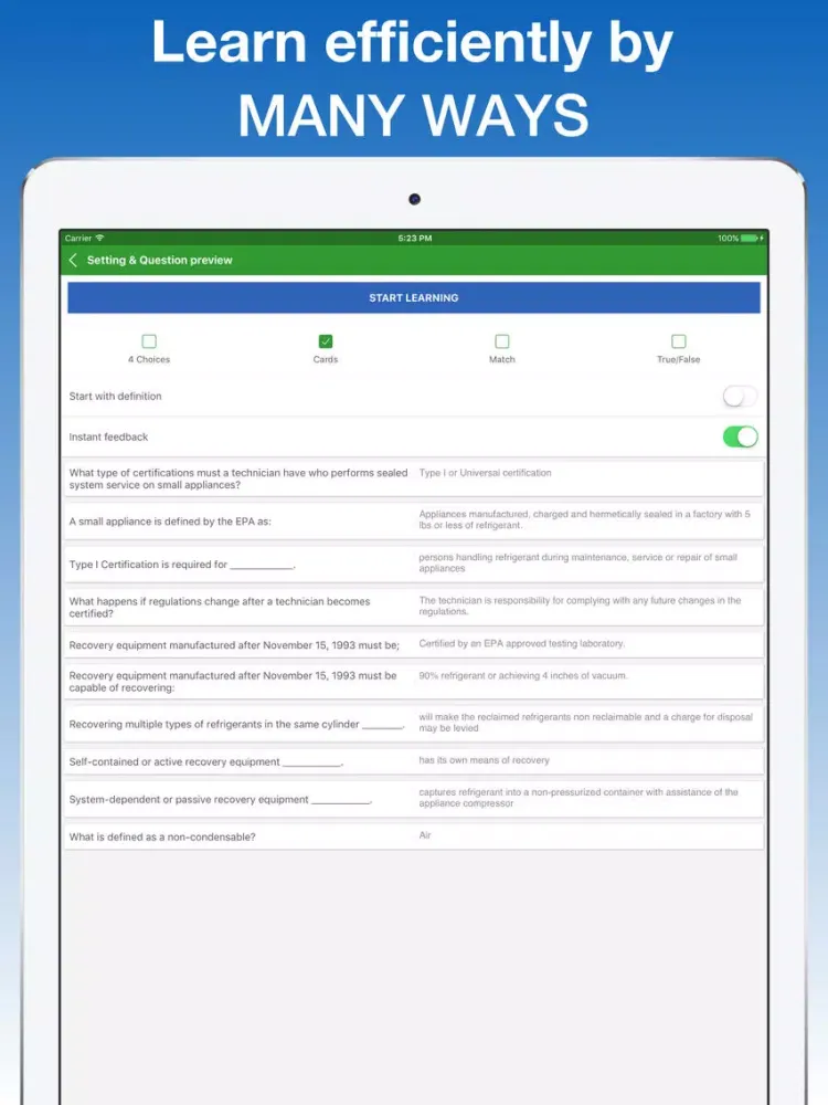 HVAC Test Prep by TruePrep.net iPad  スクリーンショット
