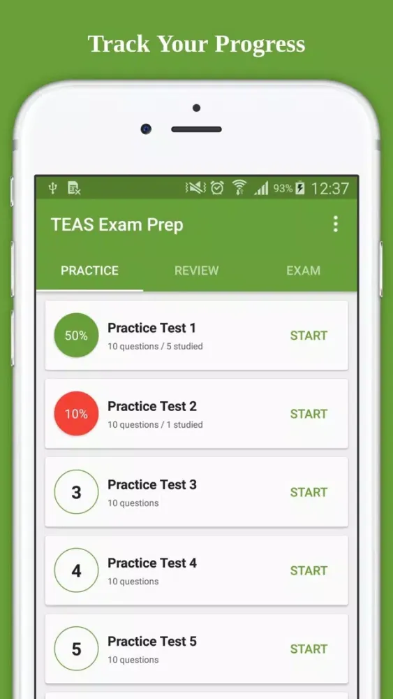 Captures d'écran de TEAS Exam Prep - English 2017 Edition