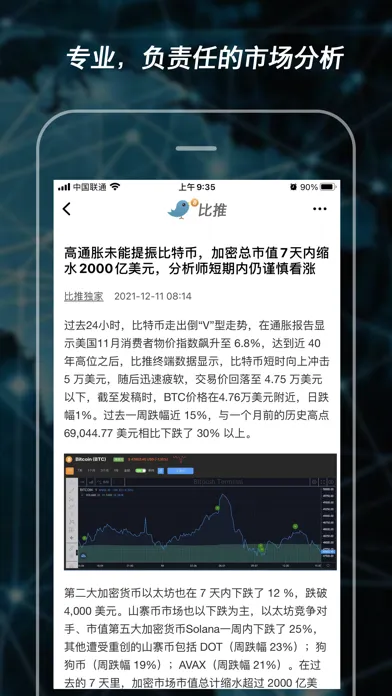 Скриншоты 比推-区块链比特币Web3资讯平台