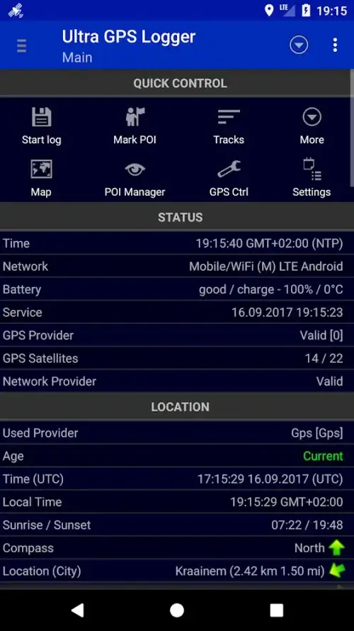 Ultra GPS Logger-screenshot-1