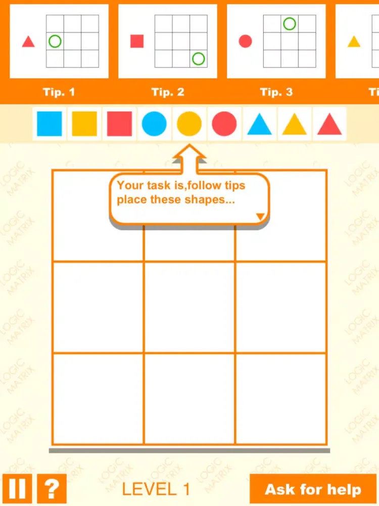 Logic Matrix Puzzle iPad  Screenshots