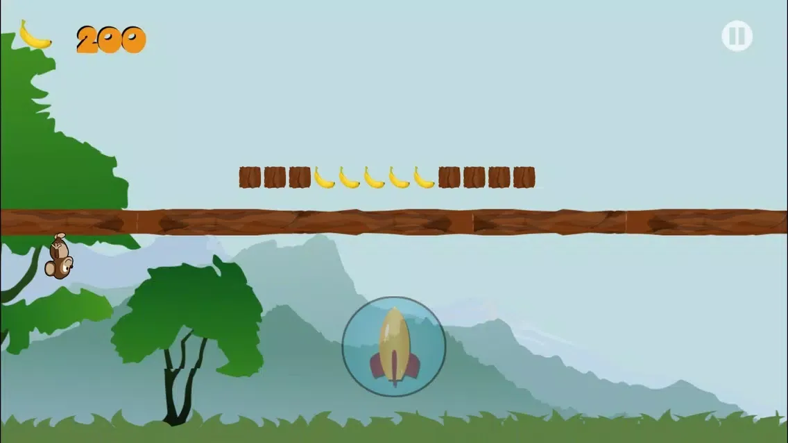 Capturas de tela do Flash Monkey: Free Monkey running game + collecting bananas