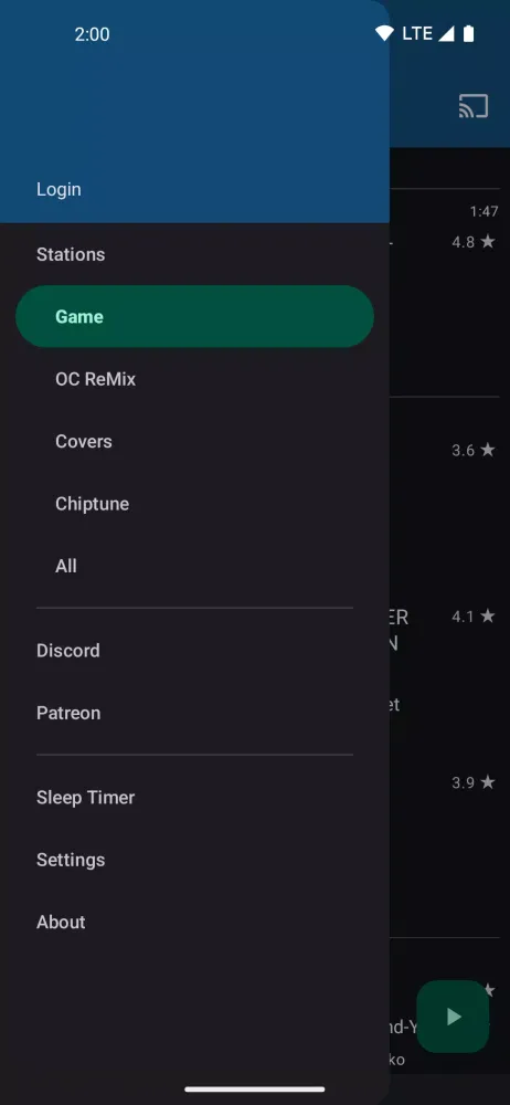 Player for Rainwave应用截图