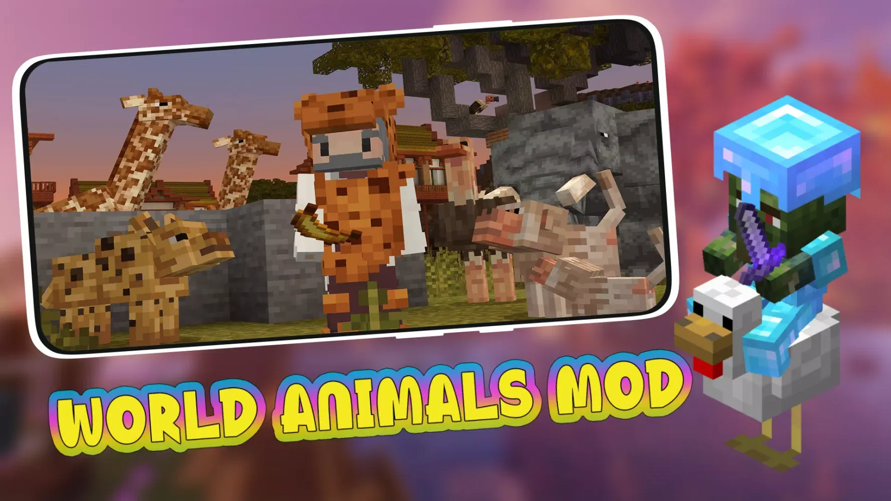 Capturas de tela do World Animals Mod For MCPE