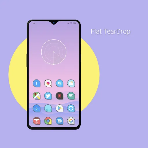 Flat TearDrop - Icon Pack سکرین شاٹس