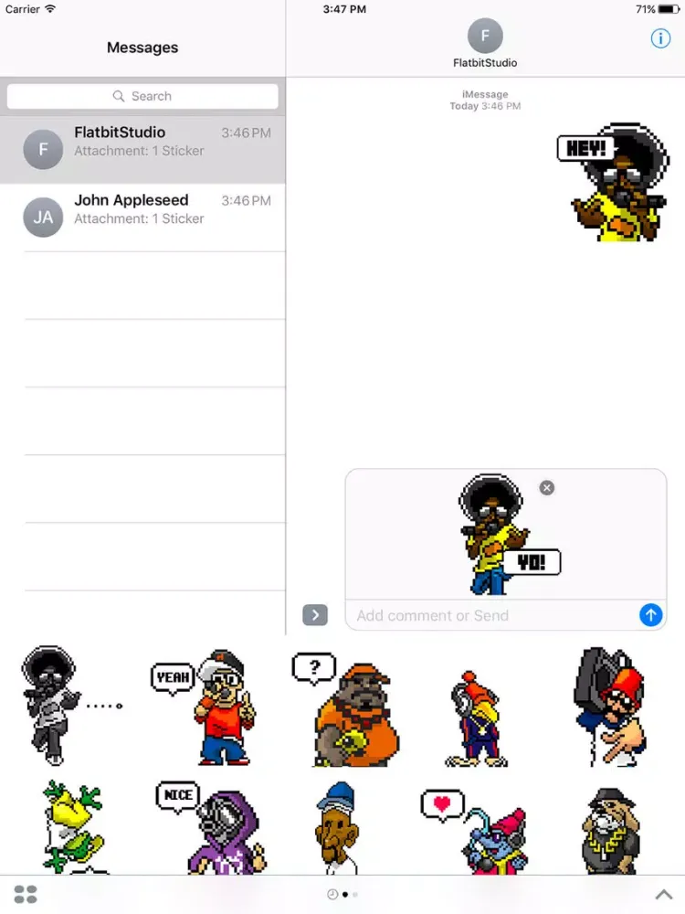 8Bit-Hiphop Sticker iPad  Ekran Görüntüleri