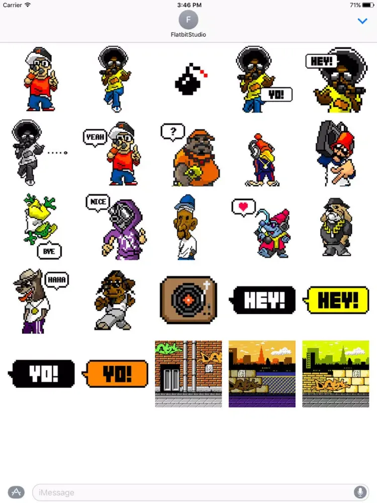 8Bit-Hiphop Sticker iPad  Ekran Görüntüleri