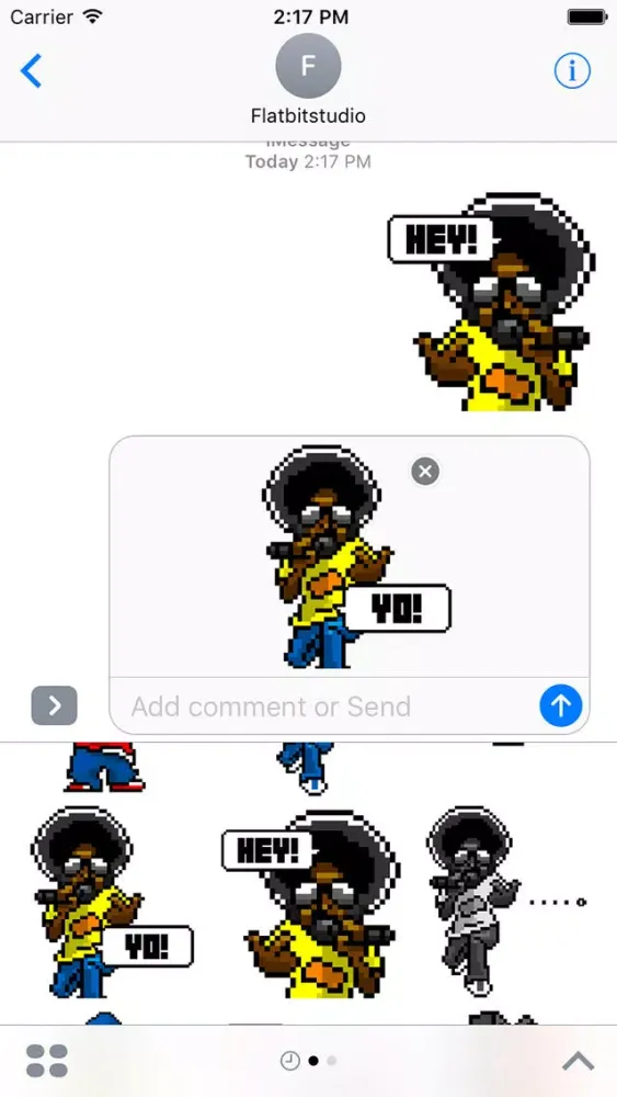 8Bit-Hiphop Sticker Ekran Görüntüleri