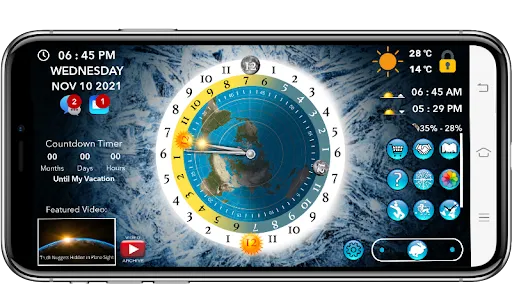 Flat Earth Sun & Moon Clock Screenshots