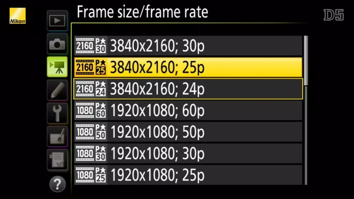 Скриншоты Nikon D5 Advanced Overview