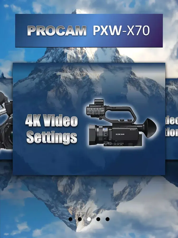 PROCAM for Sony PXW X70 iPad  Screenshots