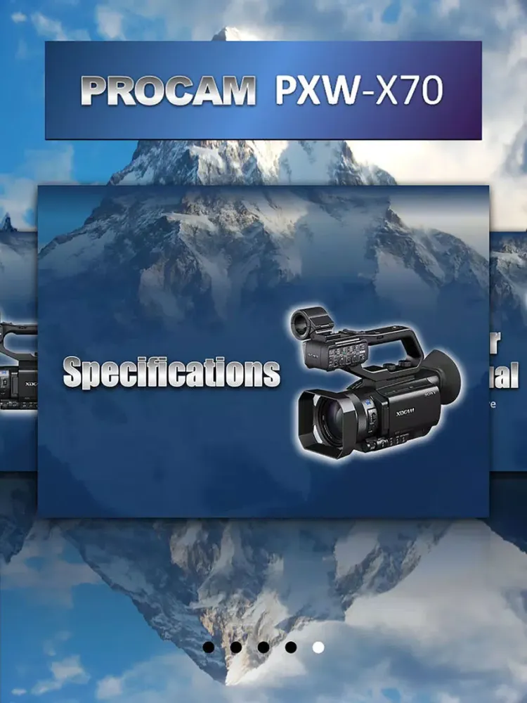 PROCAM for Sony PXW X70 iPad  Screenshots