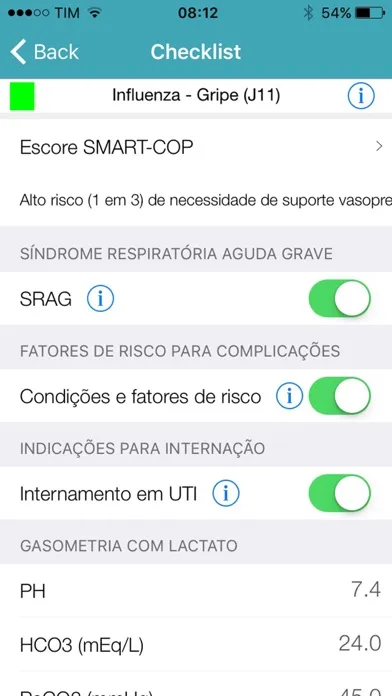 Caso Clinico Screenshots
