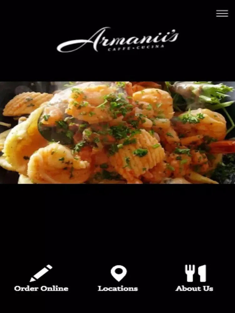 Zrzuty ekranu Armanii's Caffe Cucina iPad 