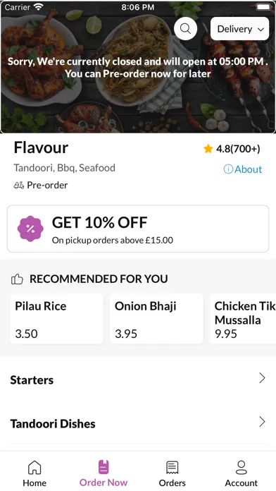 Flavour BurgessHill, Ekran Görüntüleri