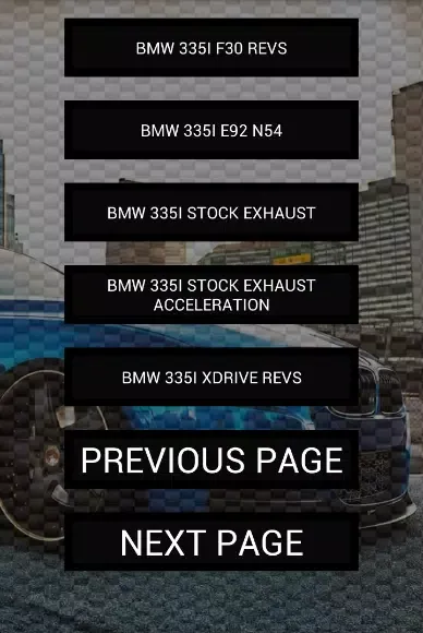 Zrzuty ekranu Engine sounds of 335i