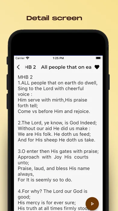 Baptist Hymns Offline Screenshots