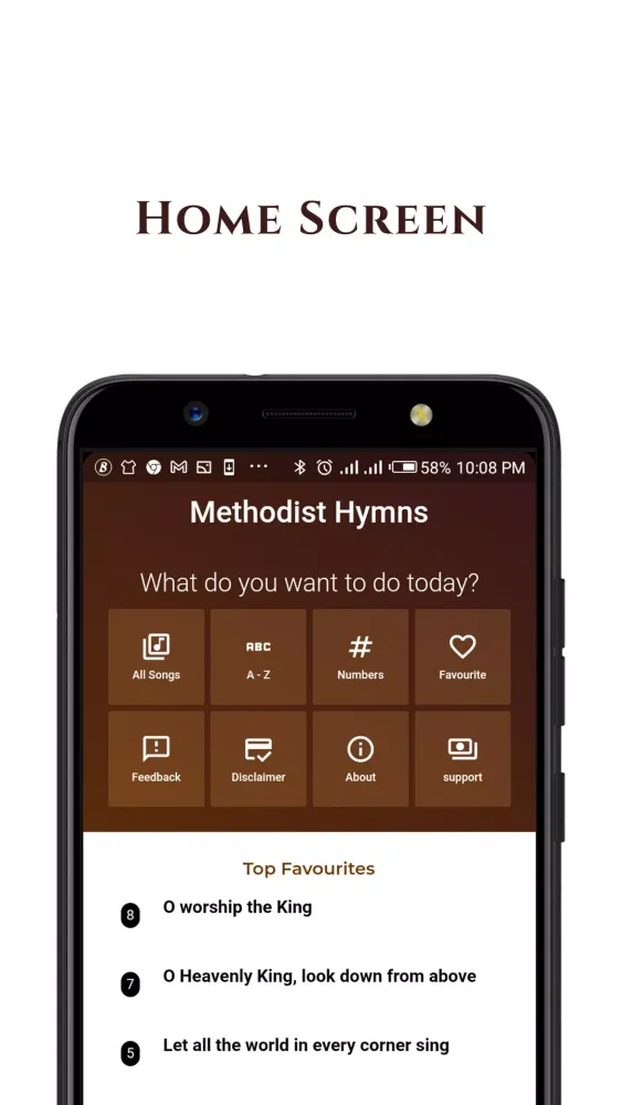 Capturas de tela do Methodist Hymns (Offline)
