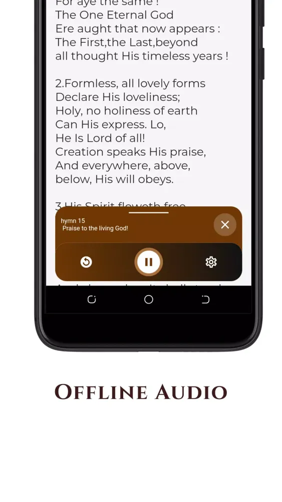 Capturas de tela do Methodist Hymns (Offline)