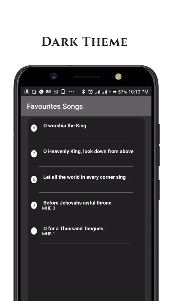 Capturas de tela do Methodist Hymns (Offline)