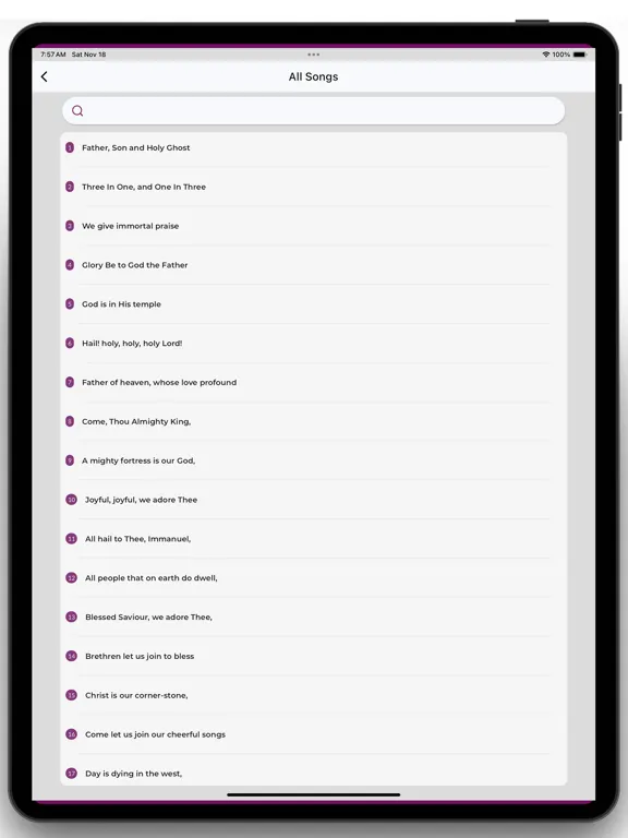 MFM Hymns (Offline) iPad 应用截图