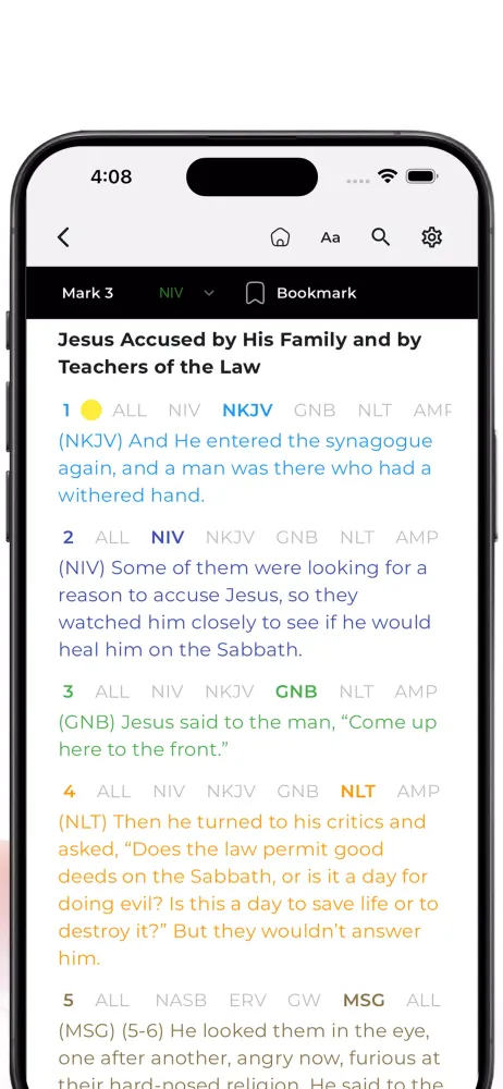 MultiVersion Int Bible Offline Screenshots