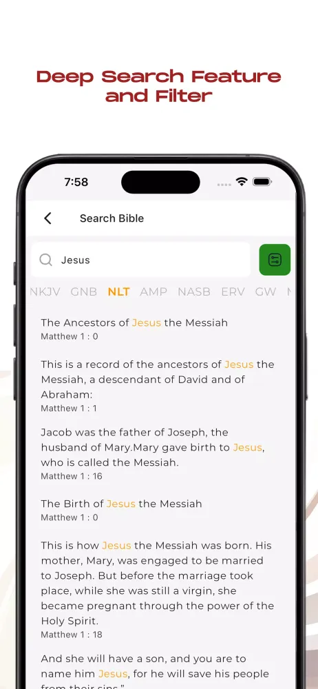 MultiVersion Int Bible Offline Screenshots