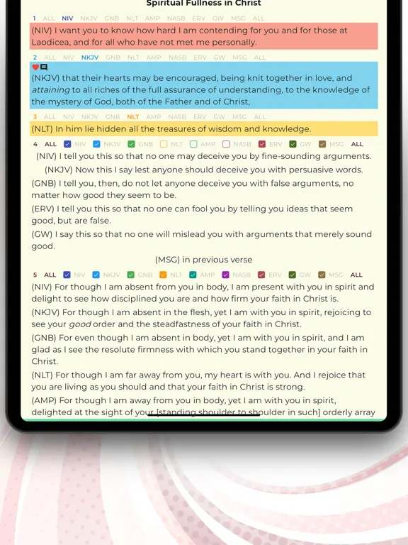 MVIB Bible iPad  Screenshots