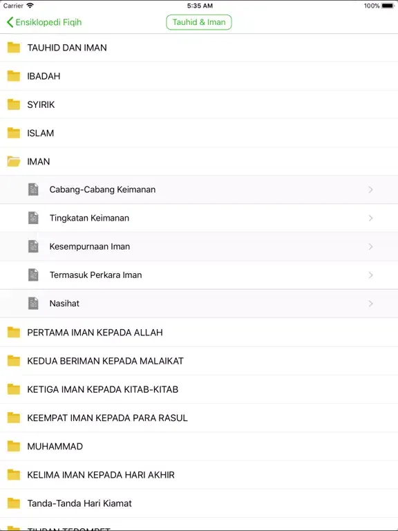 Ensiklopedi Fiqih iPad  স্ক্রিনশট