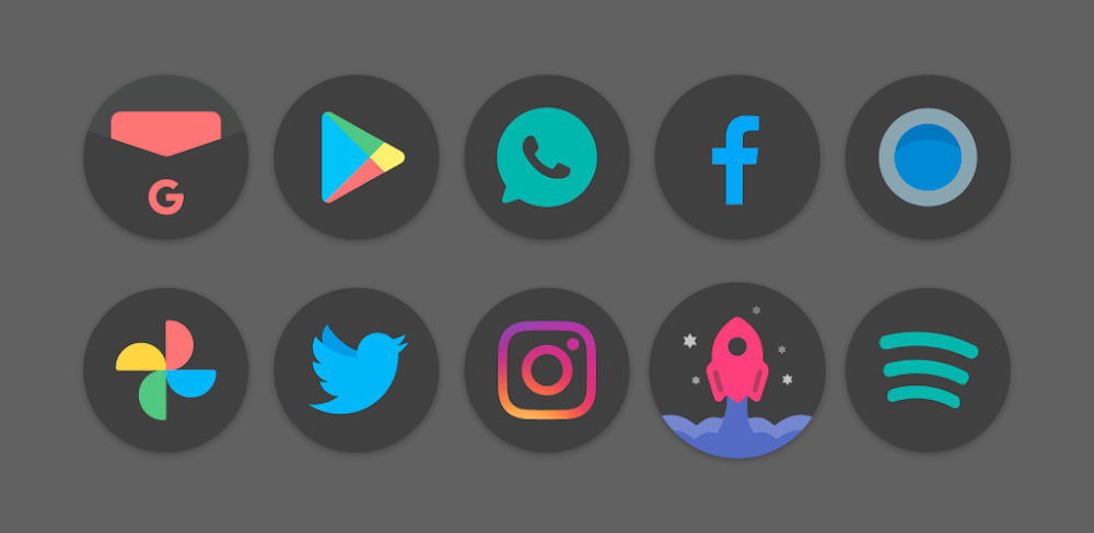 Black Pie - Icon Pack