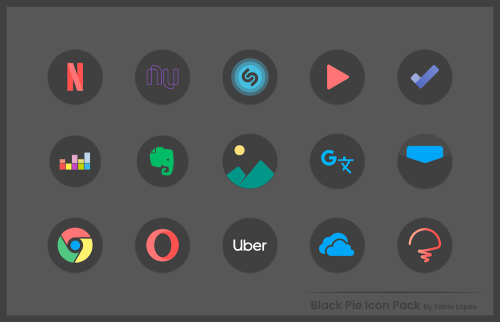 Black Pie - Icon Pack-screenshot-5