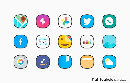 Flat Squircle - Icon Pack Ekran Görüntüleri