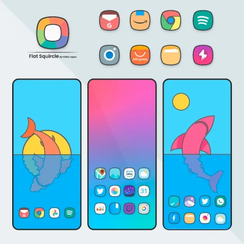 Flat Squircle - Icon Pack-screenshot-1