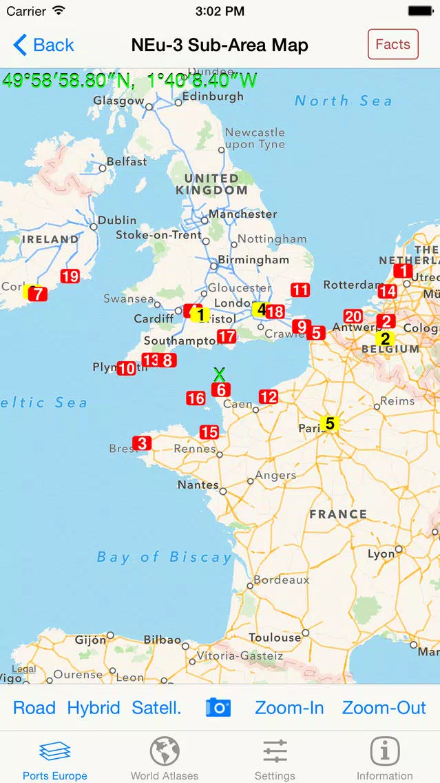 Cruise Ports -Europe Zoomable Atlas स्क्रीनशॉट
