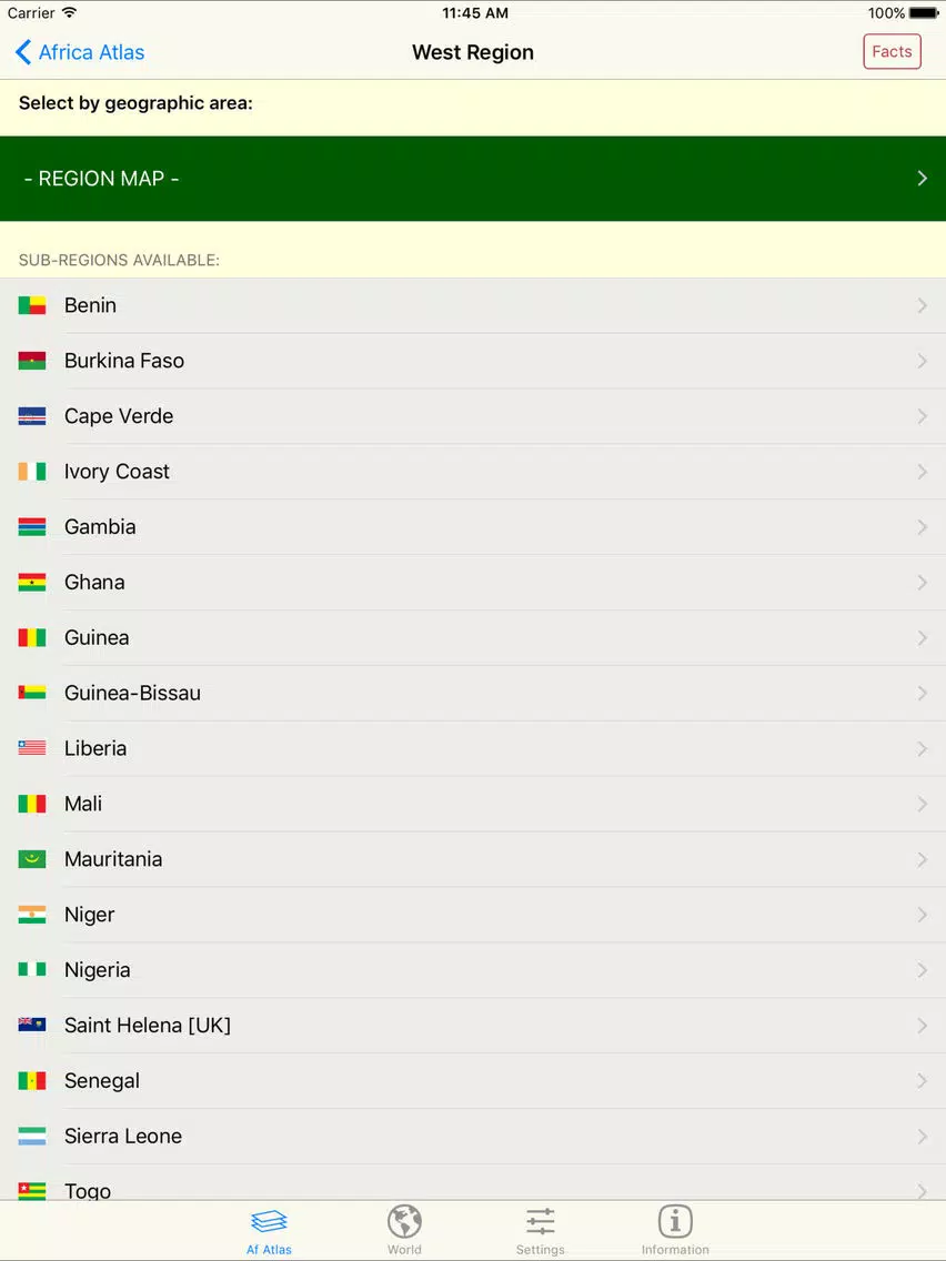 mapQWIK Af - Africa Zoomable Atlas iPad  Screenshots