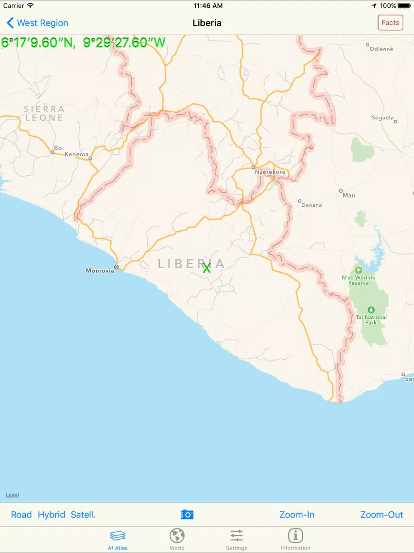 mapQWIK Af - Africa Zoomable Atlas iPad  Screenshots
