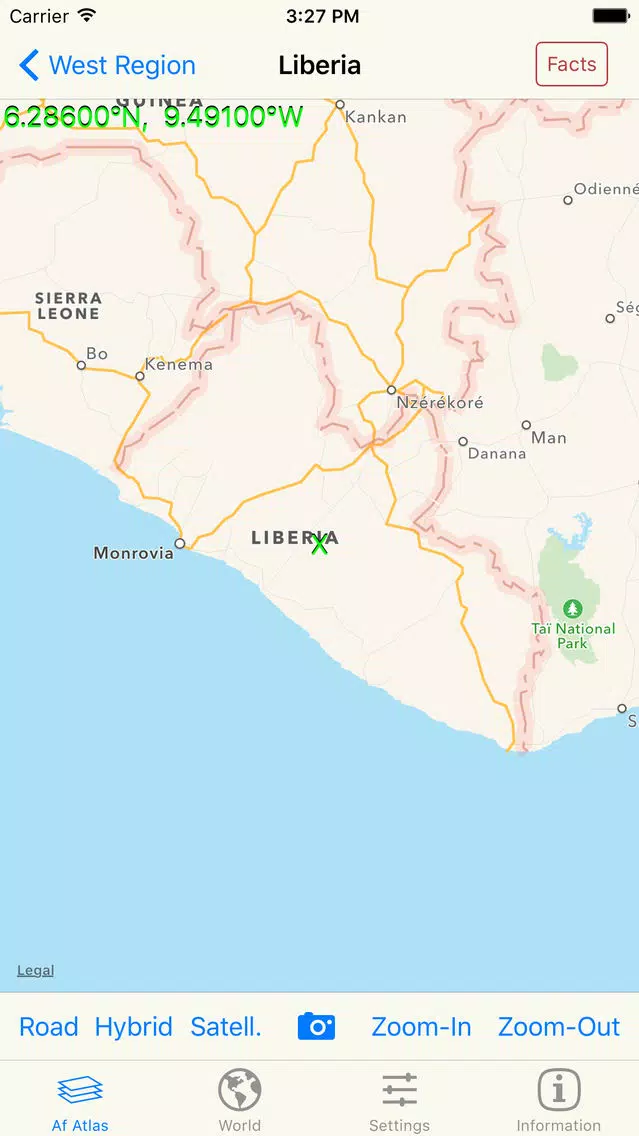 mapQWIK Af - Africa Zoomable Atlas Screenshots