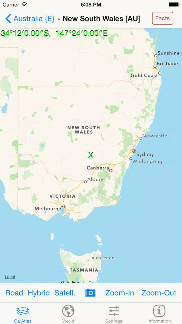 mapQWIK Oa - Oceania Zoomable Atlas スクリーンショット