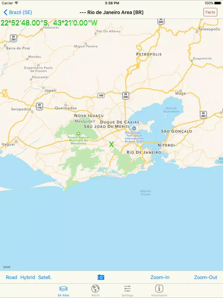 mapQWIK SA - South America Zoomable Atlas iPad  Screenshots
