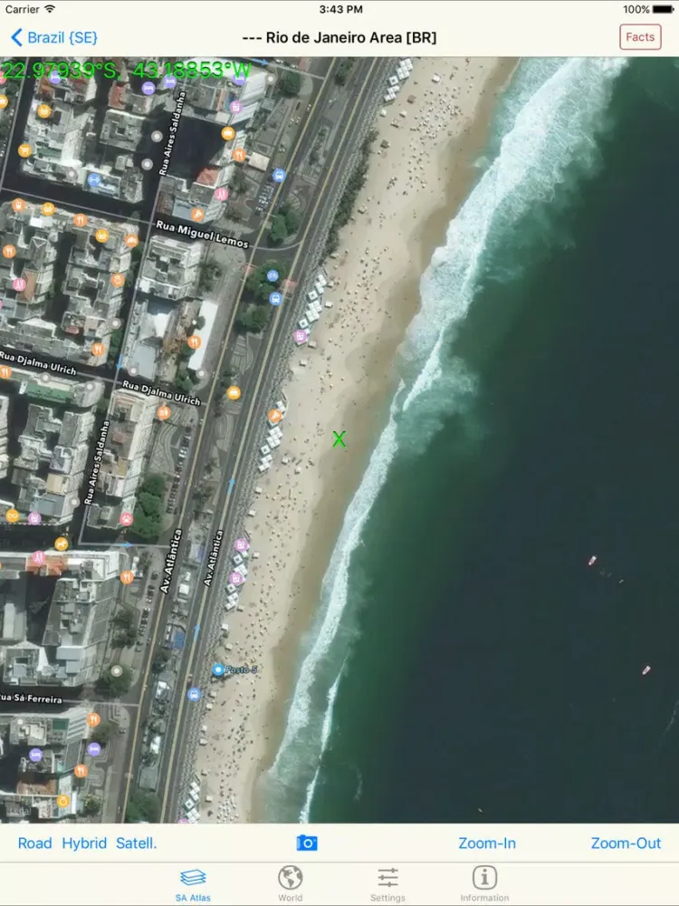 mapQWIK SA - South America Zoomable Atlas iPad  Screenshots
