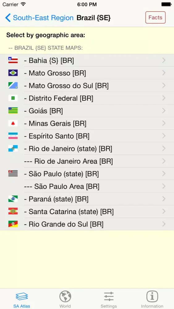 mapQWIK SA - South America Zoomable Atlas Screenshots