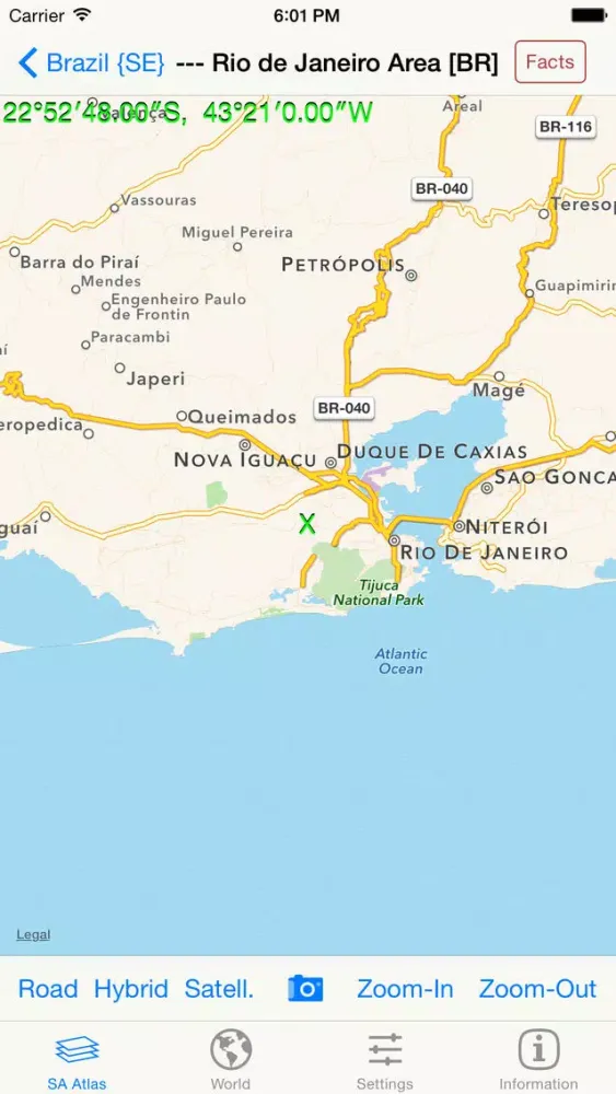 mapQWIK SA - South America Zoomable Atlas Screenshots
