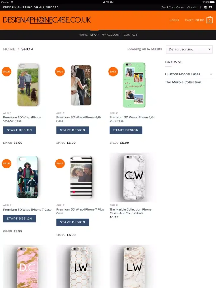 Capturas de tela do Design A Phone Case iPad 